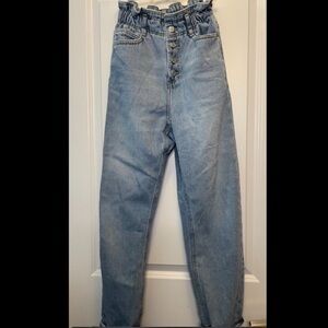 Zara paper-bag jeans